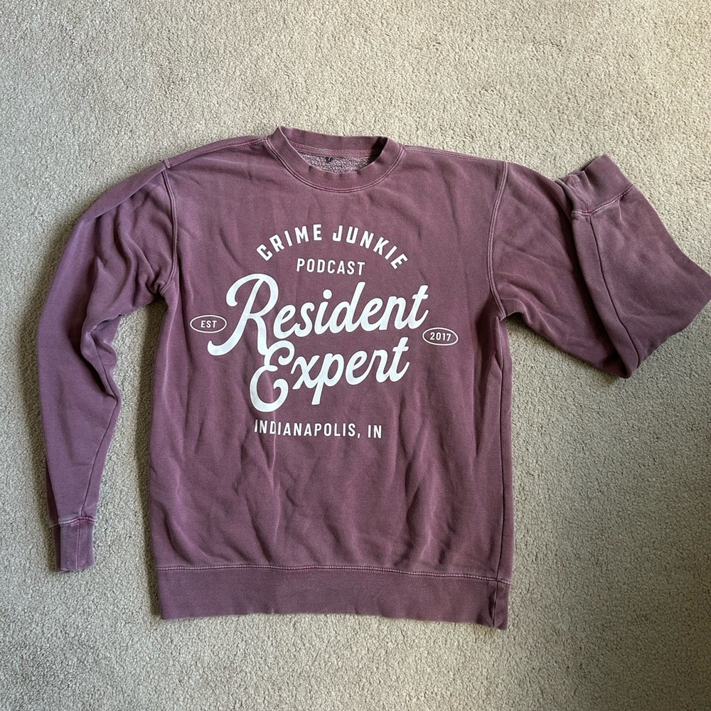 Crime Junkie Resident Expert Sweatshirt